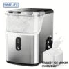 Self Cleaning Nugget Ice Maker Machine Portable Countertop Crushed Ice 34lbs OEM Logo Custom One Button Operation for RV Use