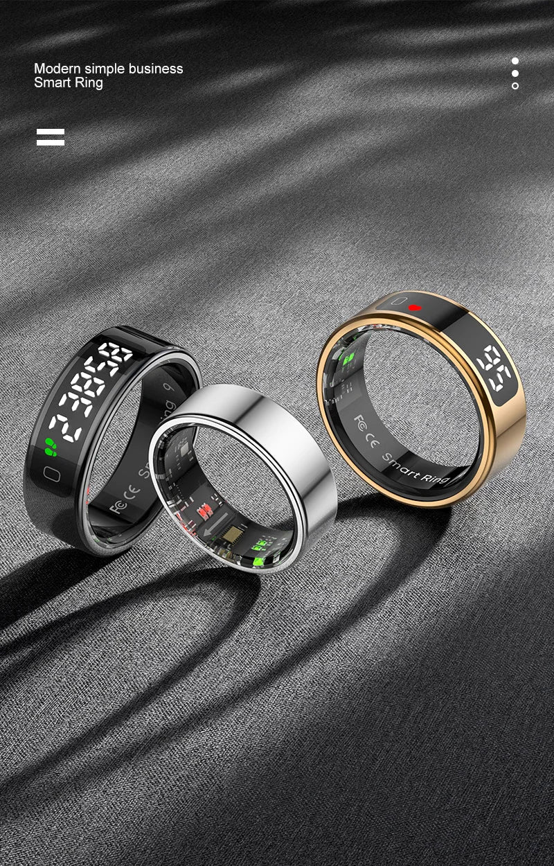 R11 Smart Ring 3.3g 5ATM waterproof Wireless Charging Heart Rate Blood Oxygen Sleep Health Monitor Step Distance Fitness Tracker