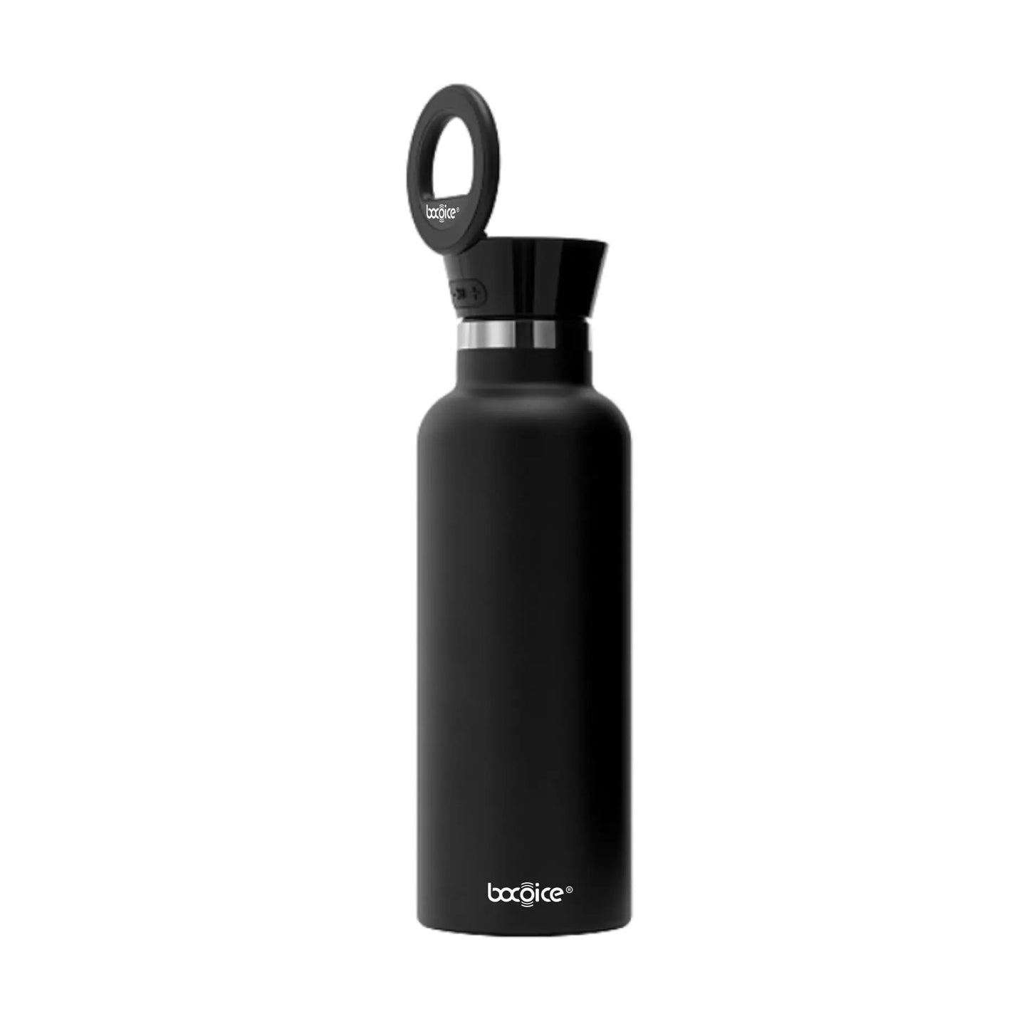 3 in 1 Waterproof Bocoice 550ML Smart Bluetooth Speaker Vacuum Bottle with Phone Holder MagBottle Speaker