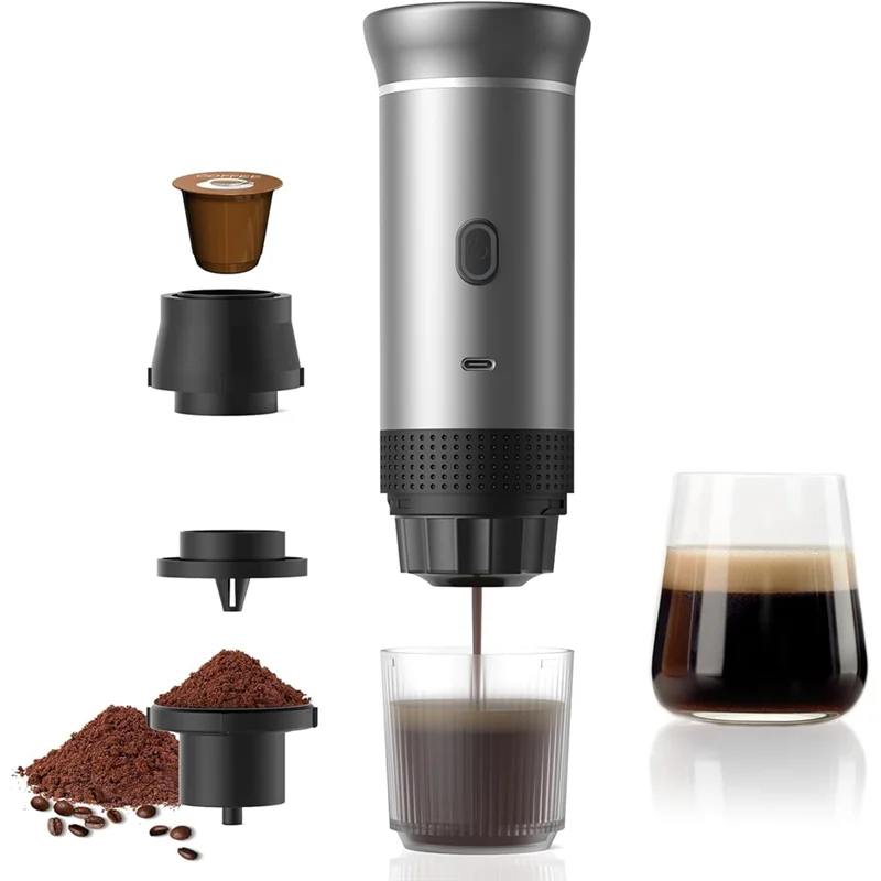 BrewPro™ Cafetera Espresso Portátil – Café Fresco Donde Quieras, Cuando Tu Quieras