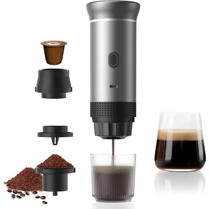 BrewPro™ Cafetera Espresso Portátil – Café Fresco Donde Quieras, Cuando Tu Quieras