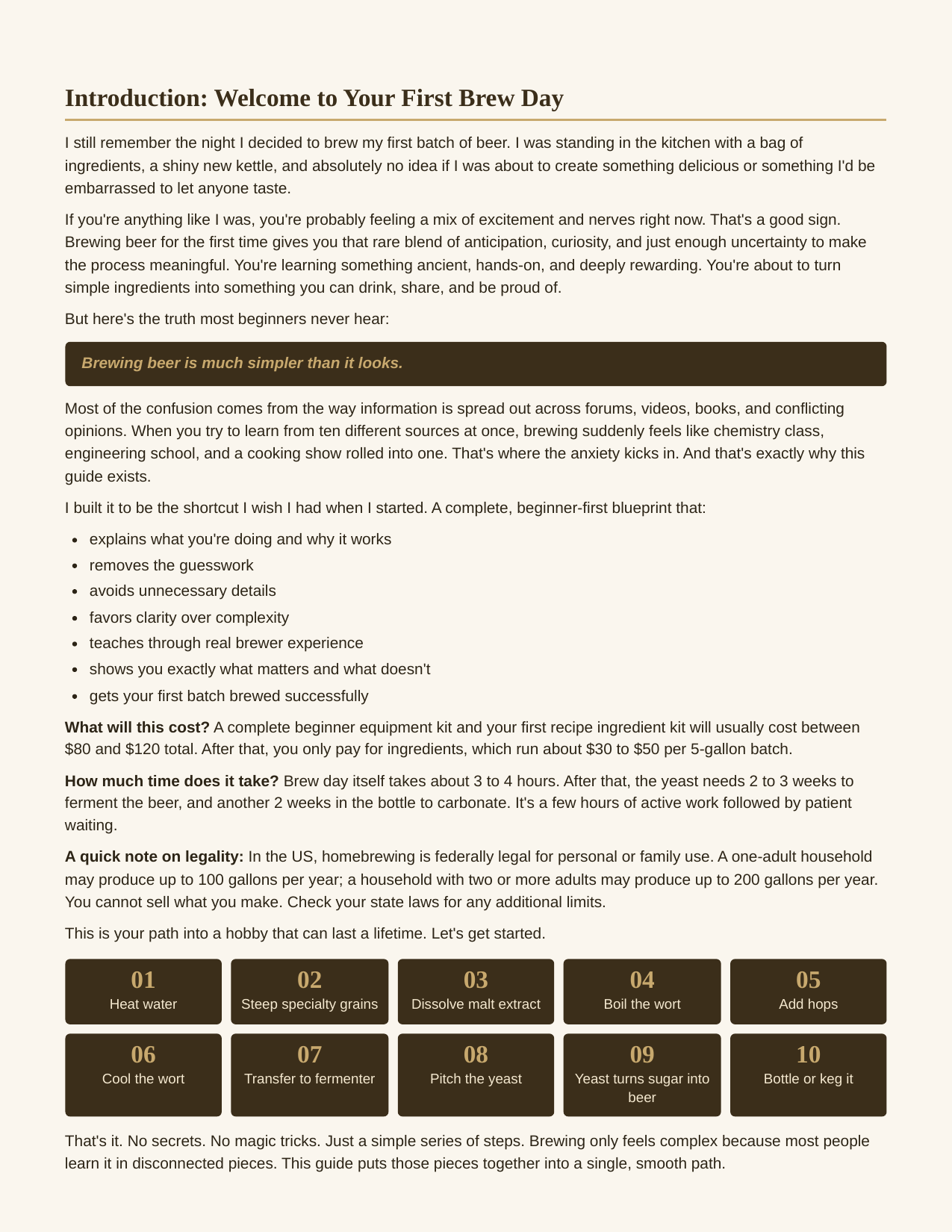Introduction page from the Homebrew Beginner's Guide